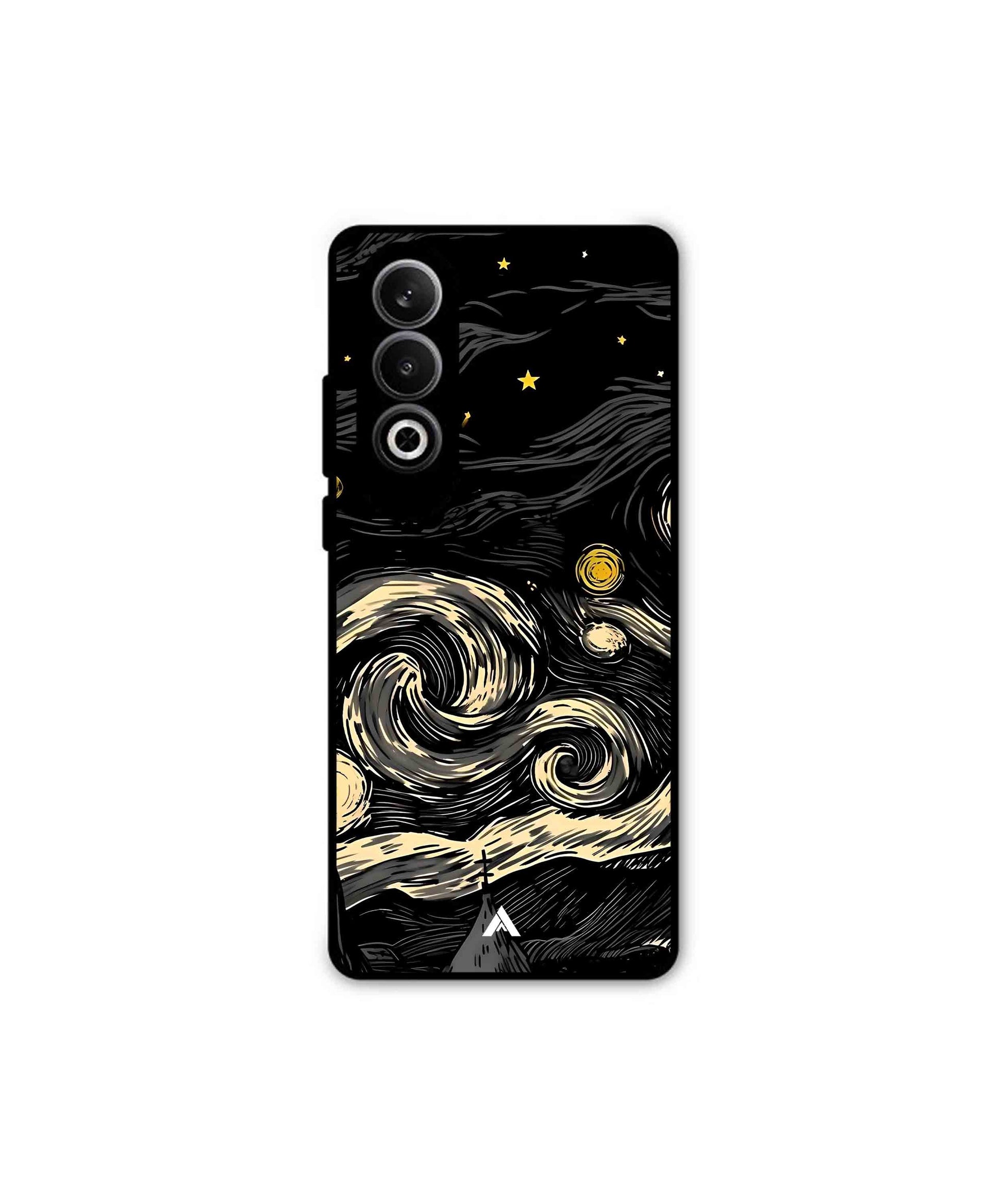 Starry Night Metal Back Cover Phone Case for Oppo K12