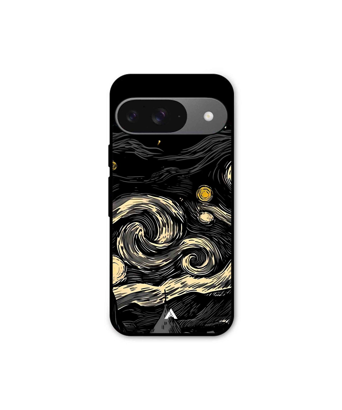 Starry Night Metal Back Cover Phone Case for Pixel 9