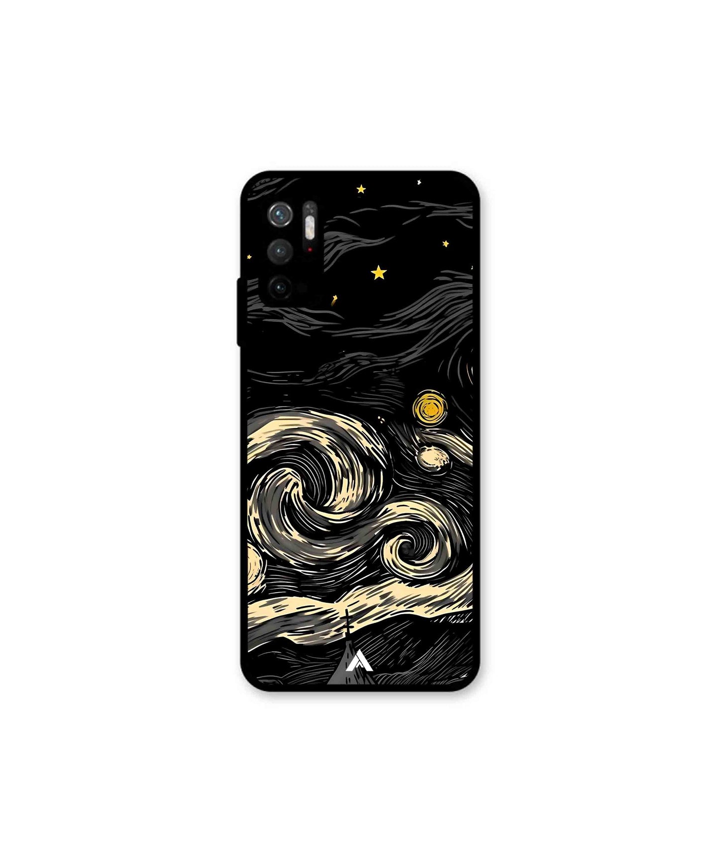 Starry Night Metal Back Cover Phone Case for Poco M3 Pro