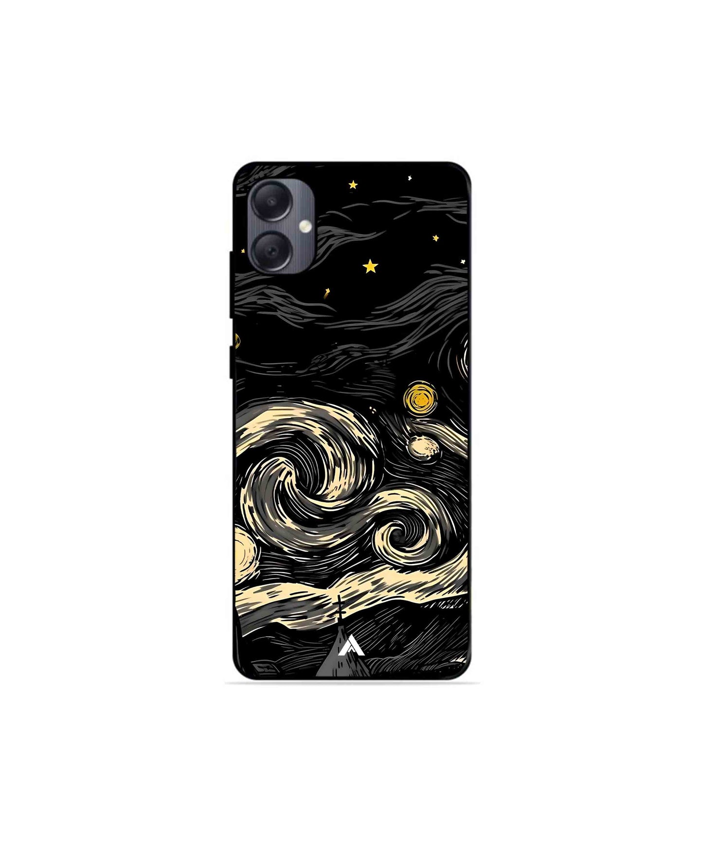 Starry Night Metal Back Cover Phone Case for Samsung Galaxy A05