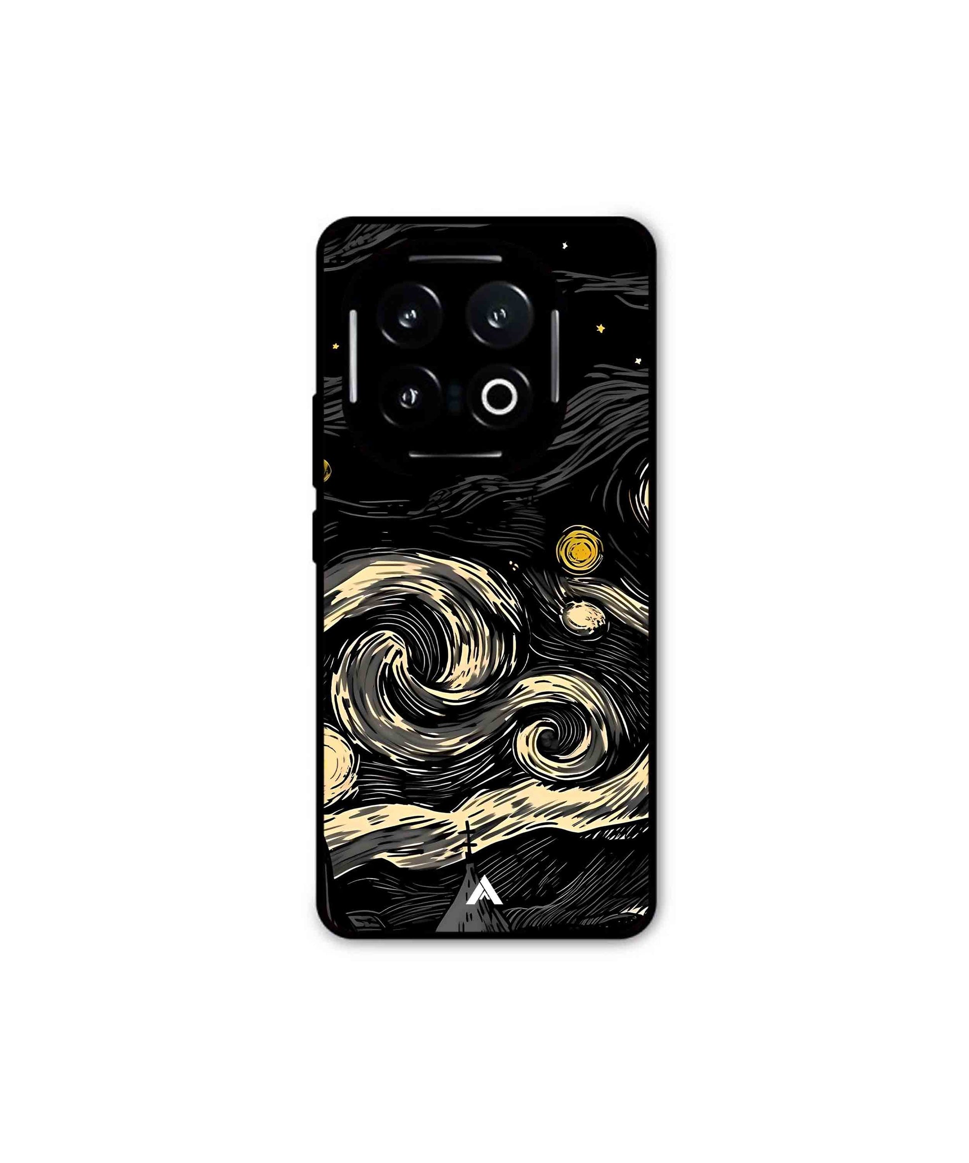 Starry Night Metal Back Cover Phone Case for iQOO 13