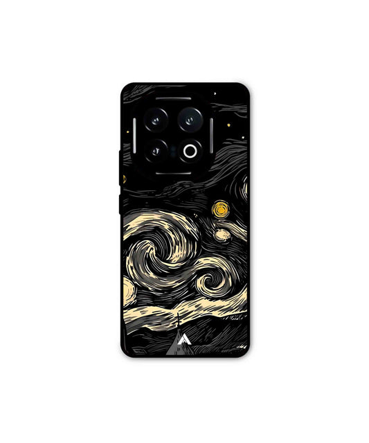 Starry Night Metal Back Cover Phone Case for iQOO 13
