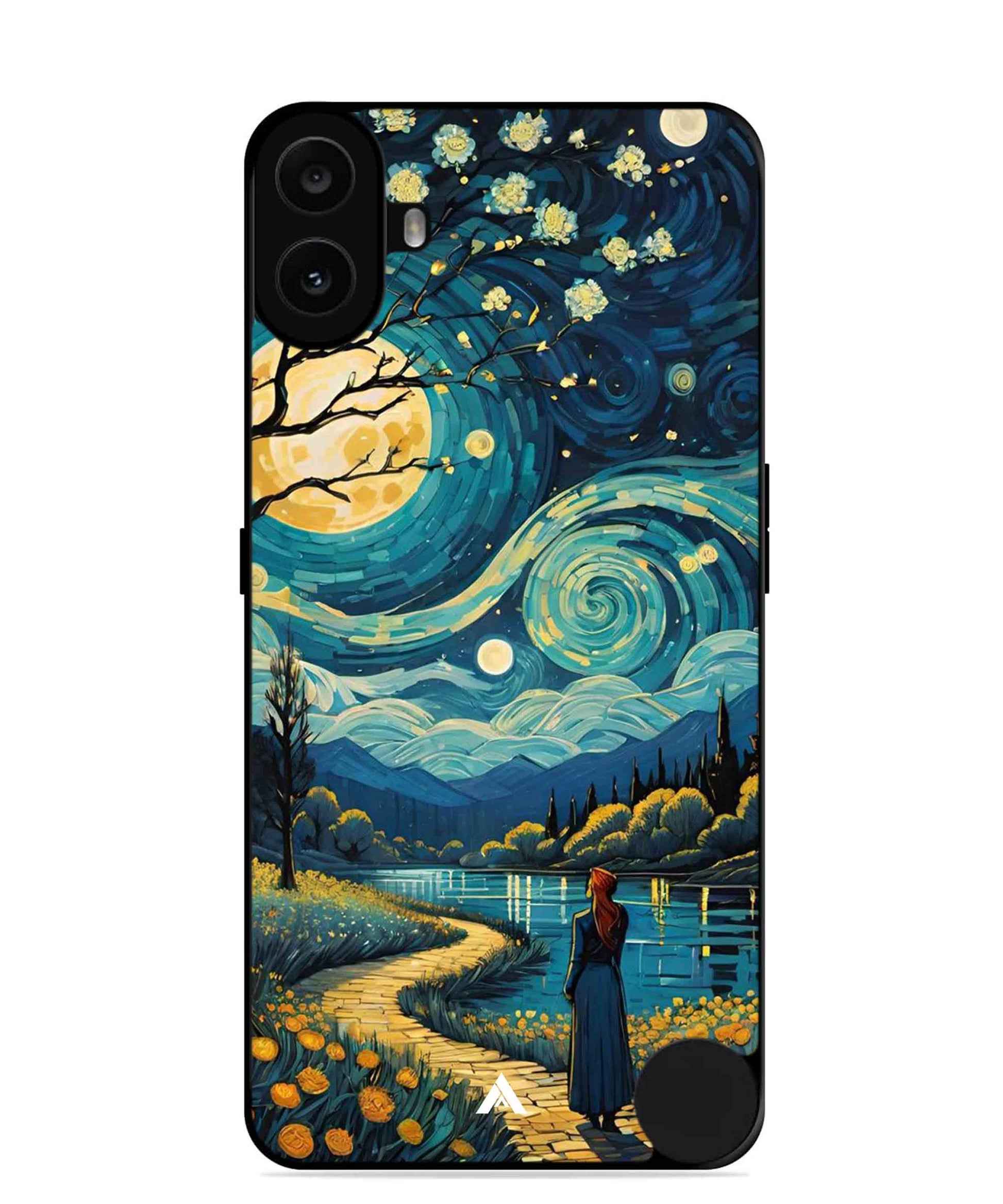 Starry Eve Art Aesthetic Metal Back Cover Phone Case for Nothing CMF Phone 1