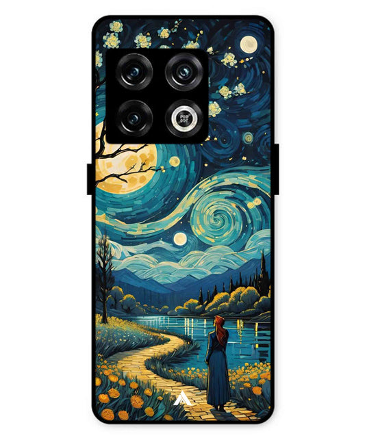 Starry Eve Art Aesthetic Metal Back Cover Phone Case for Oneplus 10 Pro