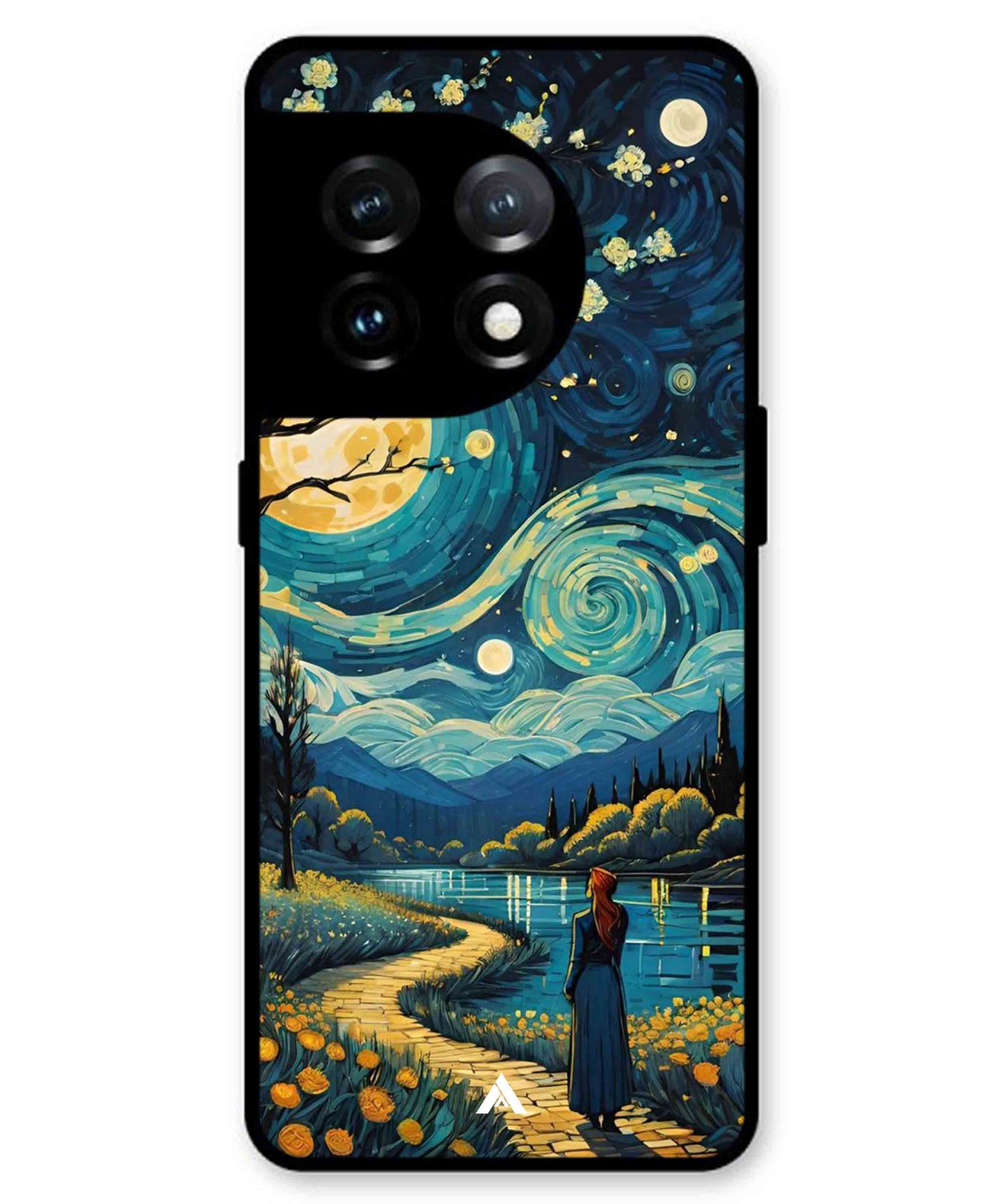 Starry Eve Art Aesthetic Metal Back Cover Phone Case for Oneplus 11