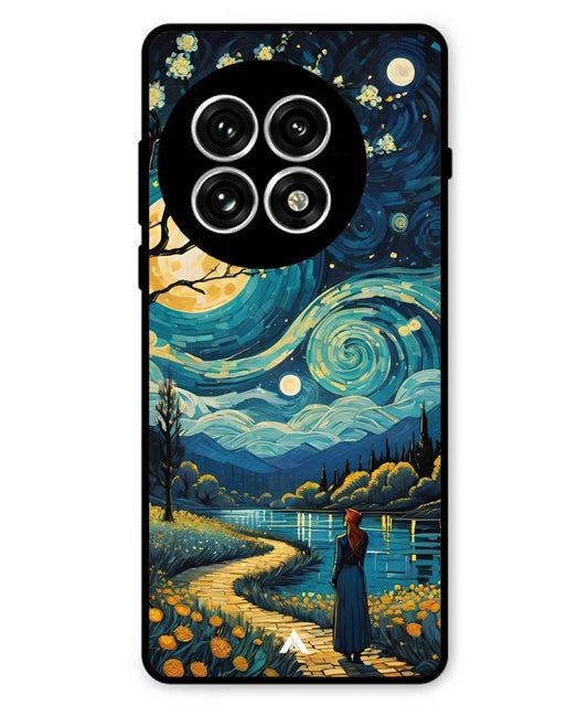 Starry Eve Art Aesthetic Metal Back Cover Phone Case for Oneplus 13R