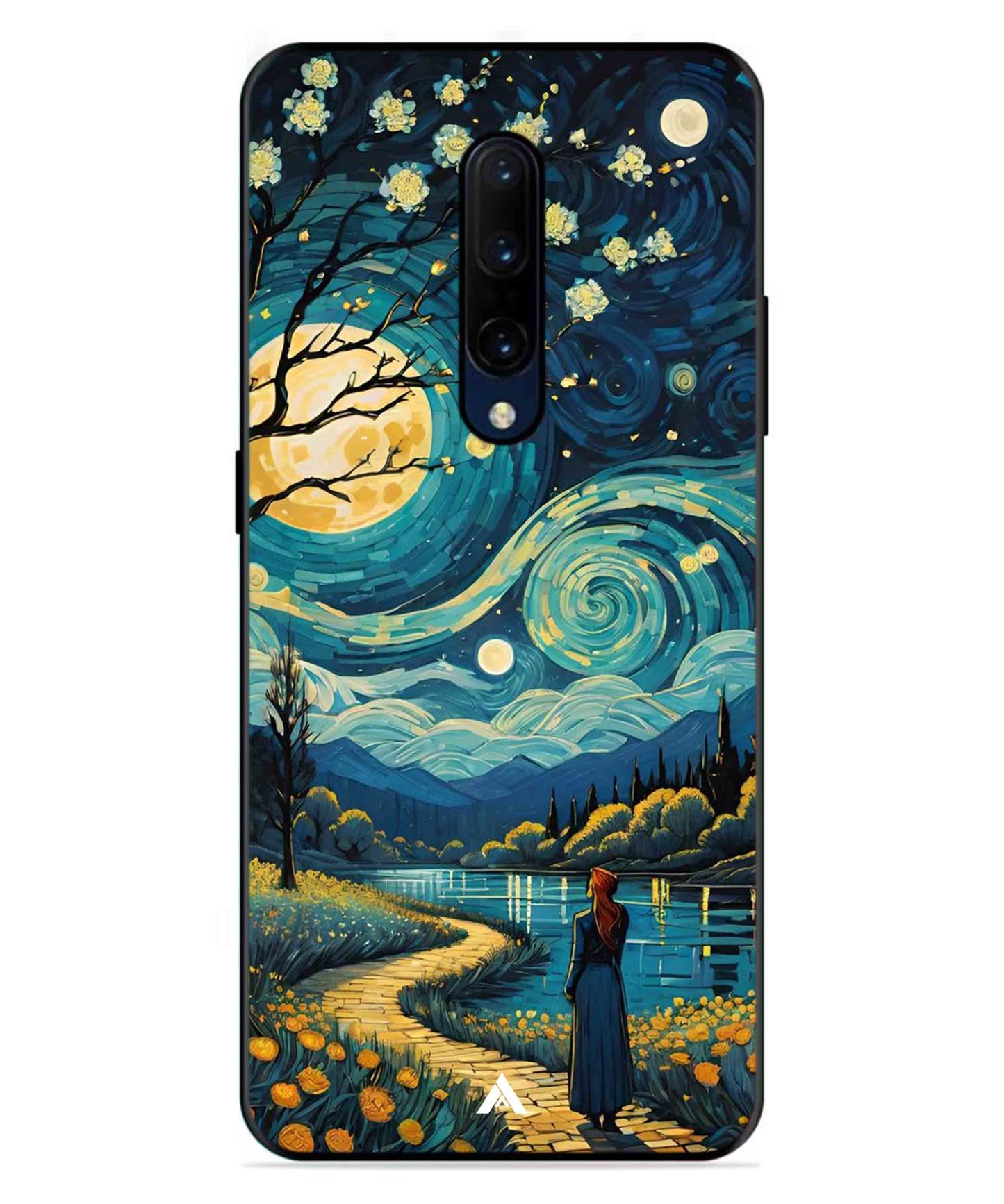 Starry Eve Art Aesthetic Metal Back Cover Phone Case for Oneplus 7 Pro