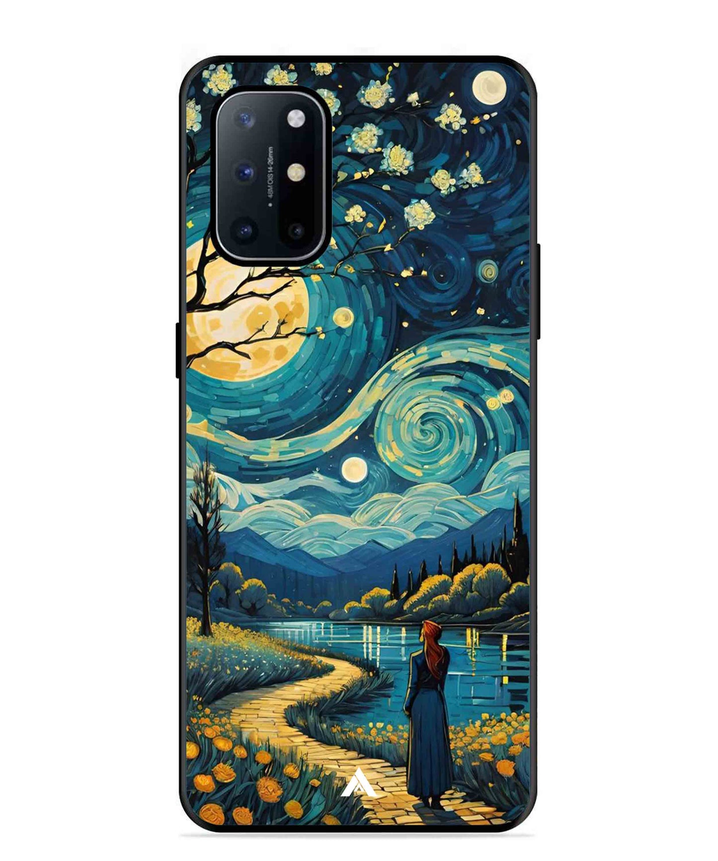 Starry Eve Art Aesthetic Metal Back Cover Phone Case for Oneplus 8T