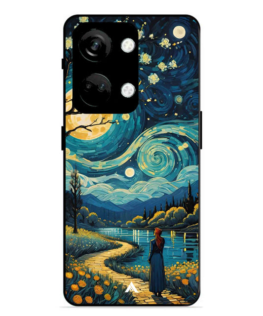 Starry Eve Art Aesthetic Metal Back Cover Phone Case for Oneplus Nord 3