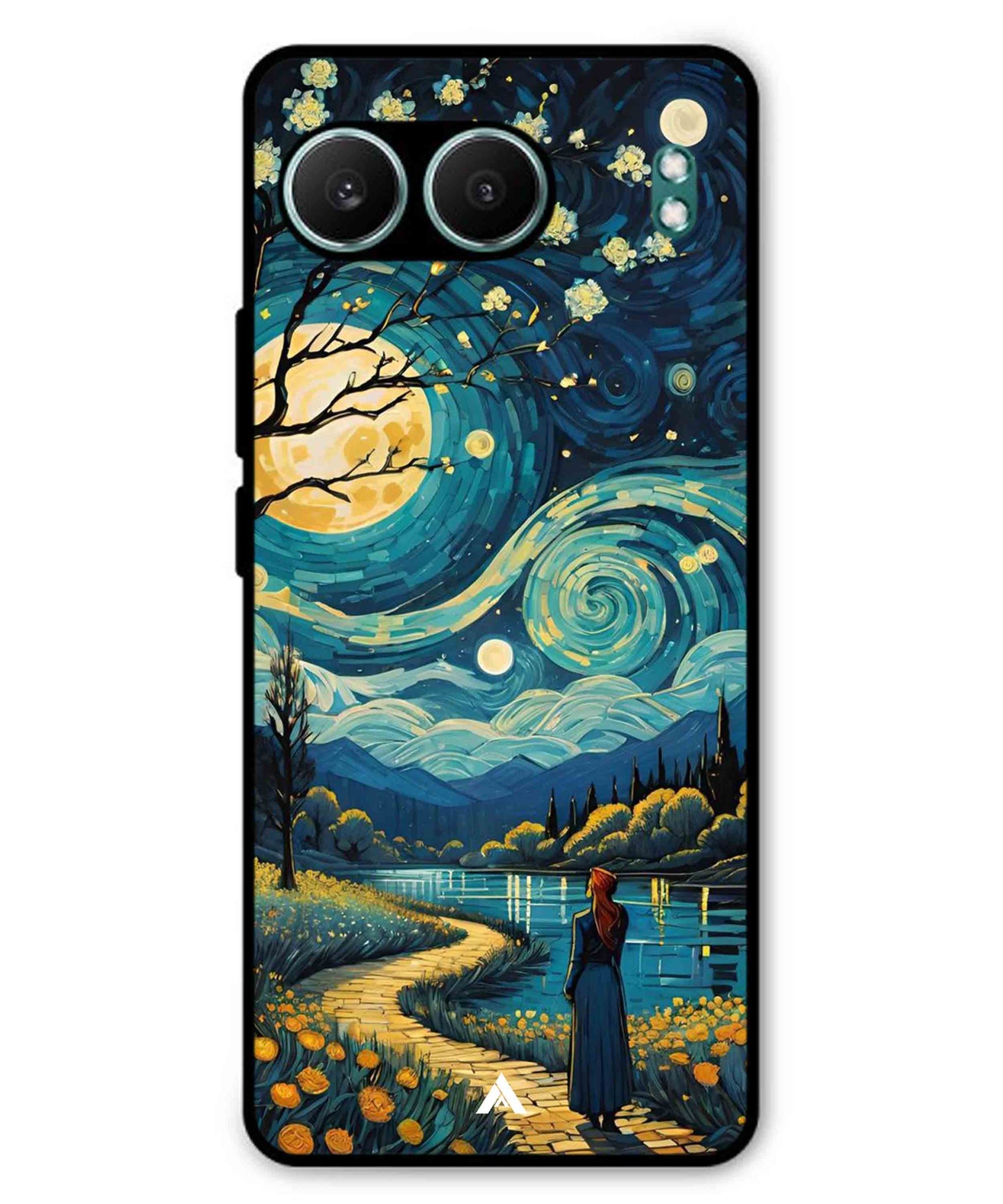 Starry Eve Art Aesthetic Metal Back Cover Phone Case for Oneplus Nord 4