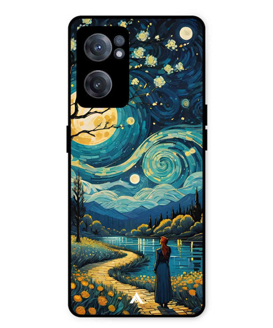 Starry Eve Art Aesthetic Metal Back Cover Phone Case for Oneplus Nord CE 2