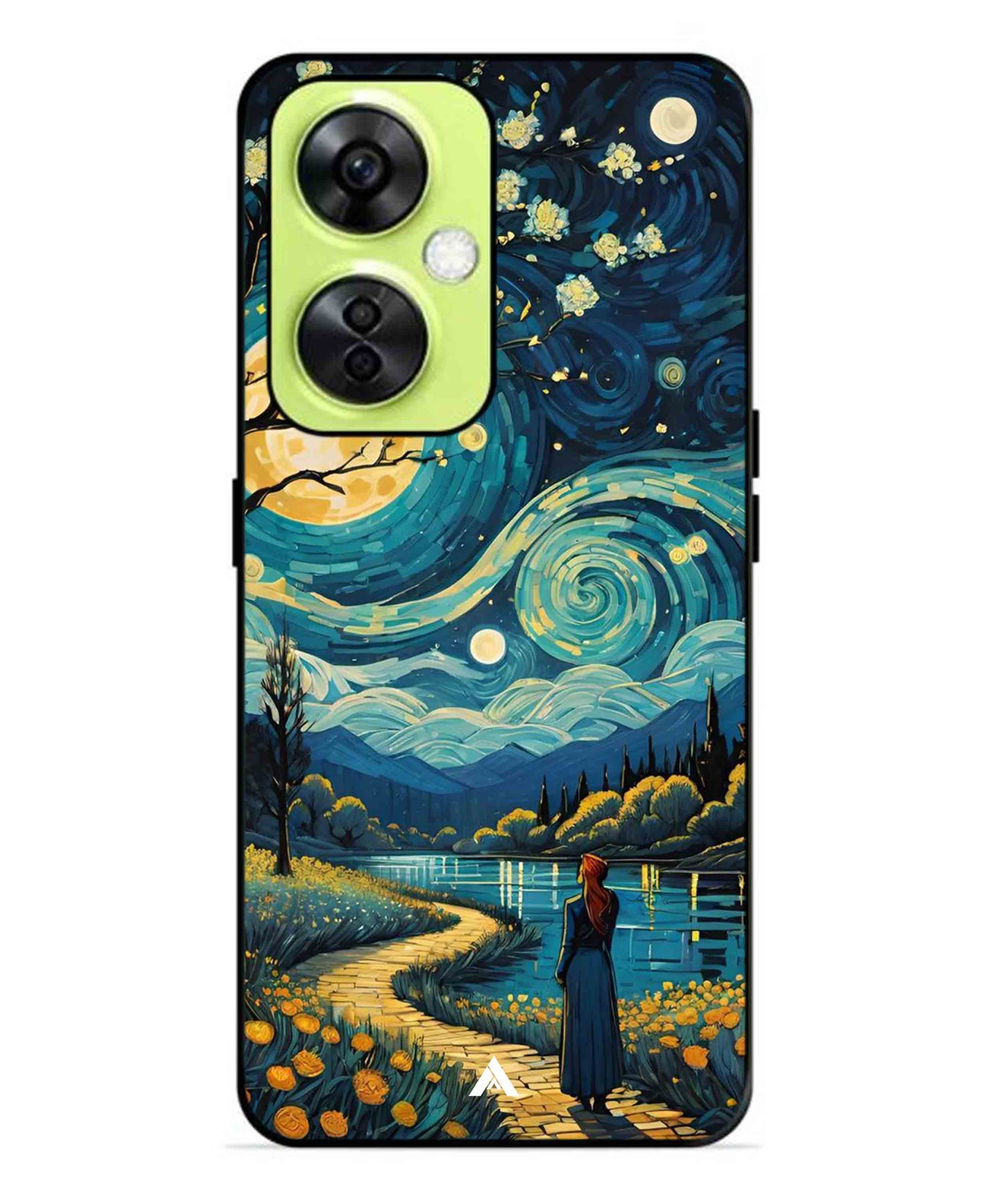 Starry Eve Art Aesthetic Metal Back Cover Phone Case for Oneplus Nord CE 3 Lite