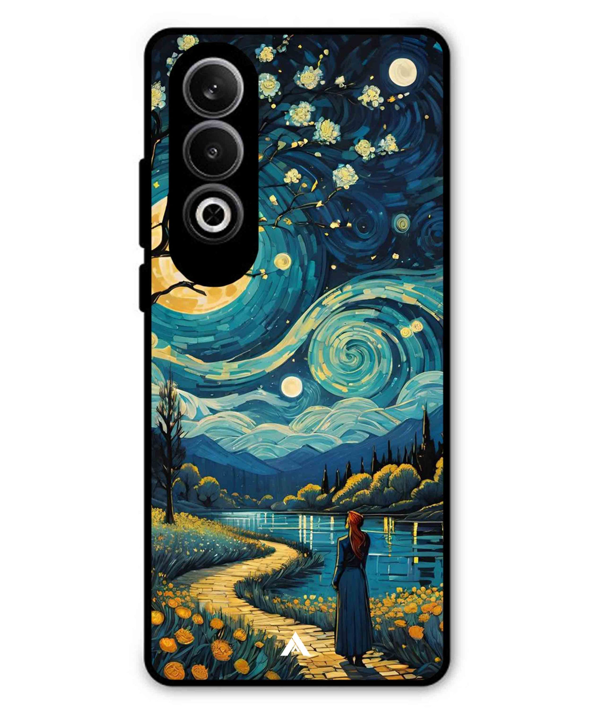 Starry Eve Art Aesthetic Metal Back Cover Phone Case for Oneplus Nord CE 4