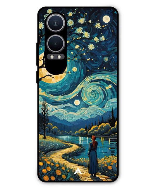 Starry Eve Art Aesthetic Metal Back Cover Phone Case for Oneplus Nord CE 4 Lite