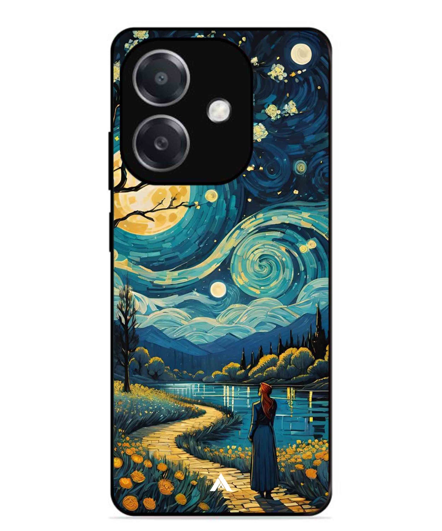 Starry Eve Art Aesthetic Metal Back Cover Phone Case for Oppo A3