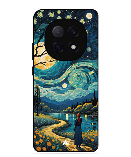 Starry Eve Art Aesthetic Metal Back Cover Phone Case for Oppo F29 Pro