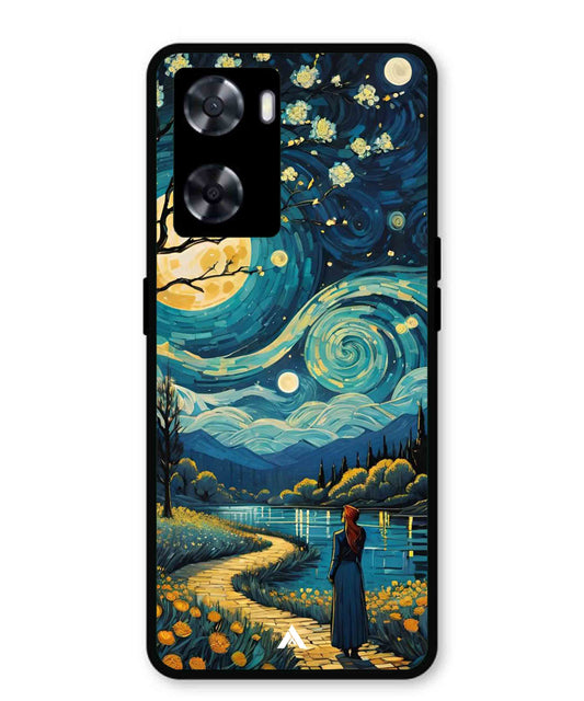 Starry Eve Art Aesthetic Metal Back Cover Phone Case for Oppo K10