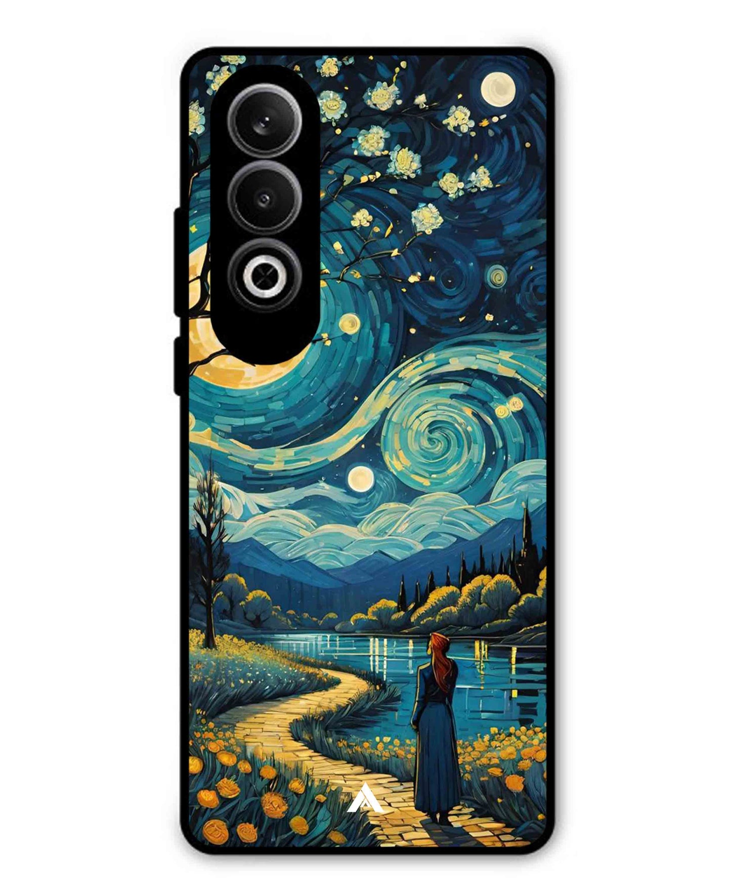 Starry Eve Art Aesthetic Metal Back Cover Phone Case for Oppo K12