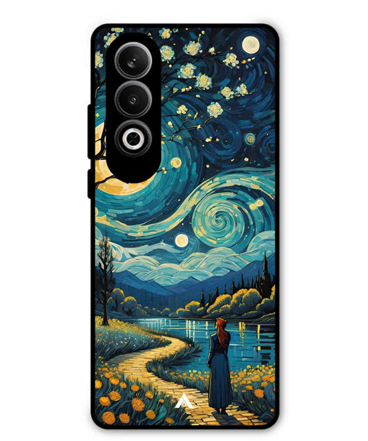 Starry Eve Art Aesthetic Metal Back Cover Phone Case for Oppo K12