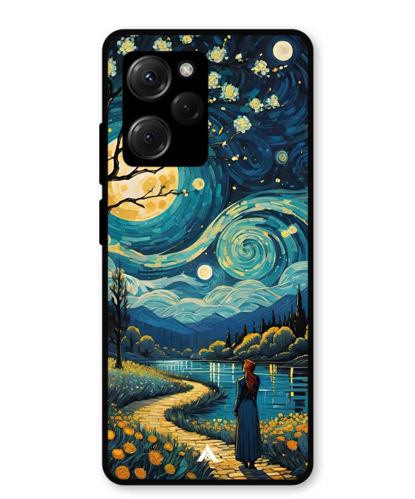 Starry Eve Art Aesthetic Metal Back Cover Phone Case for Poco X5 Pro
