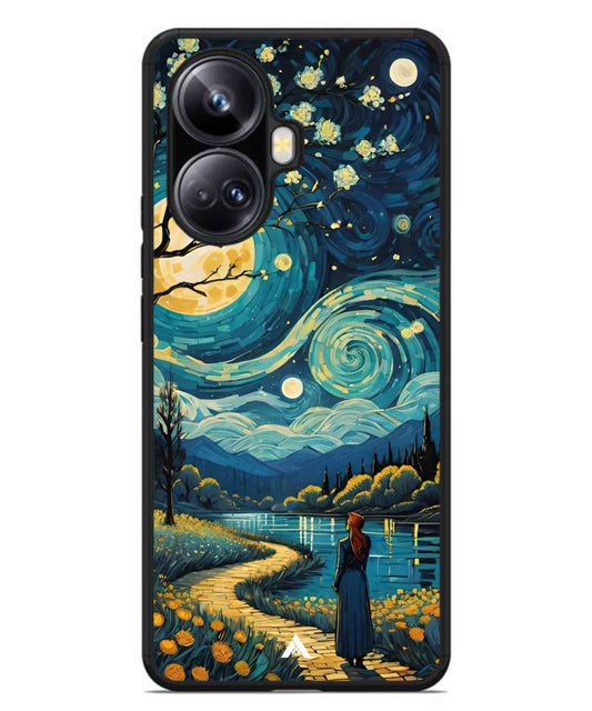Starry Eve Art Aesthetic Metal Back Cover Phone Case for Realme 10 Pro Plus