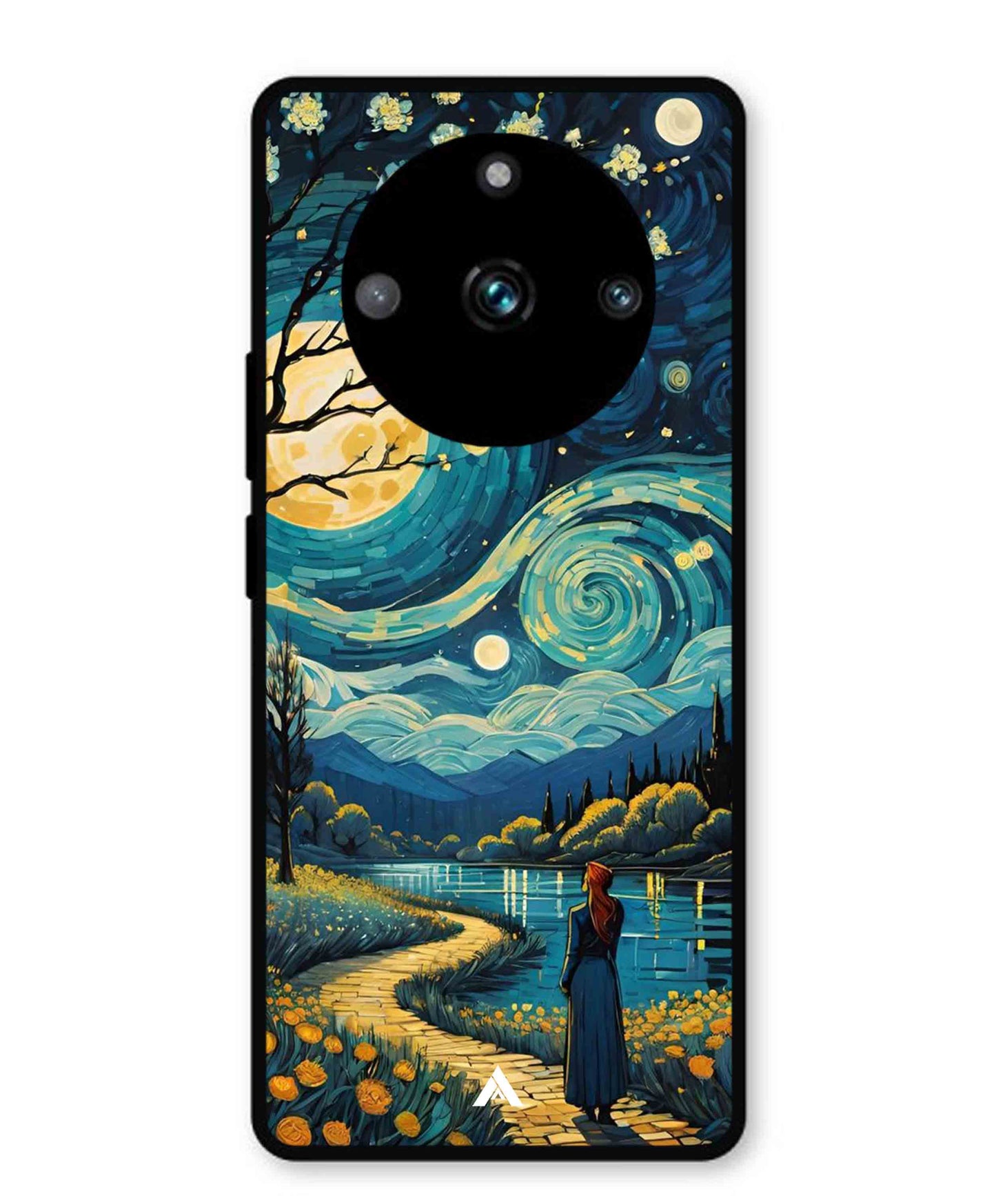 Starry Eve Art Aesthetic Metal Back Cover Phone Case for Realme 11 Pro Plus