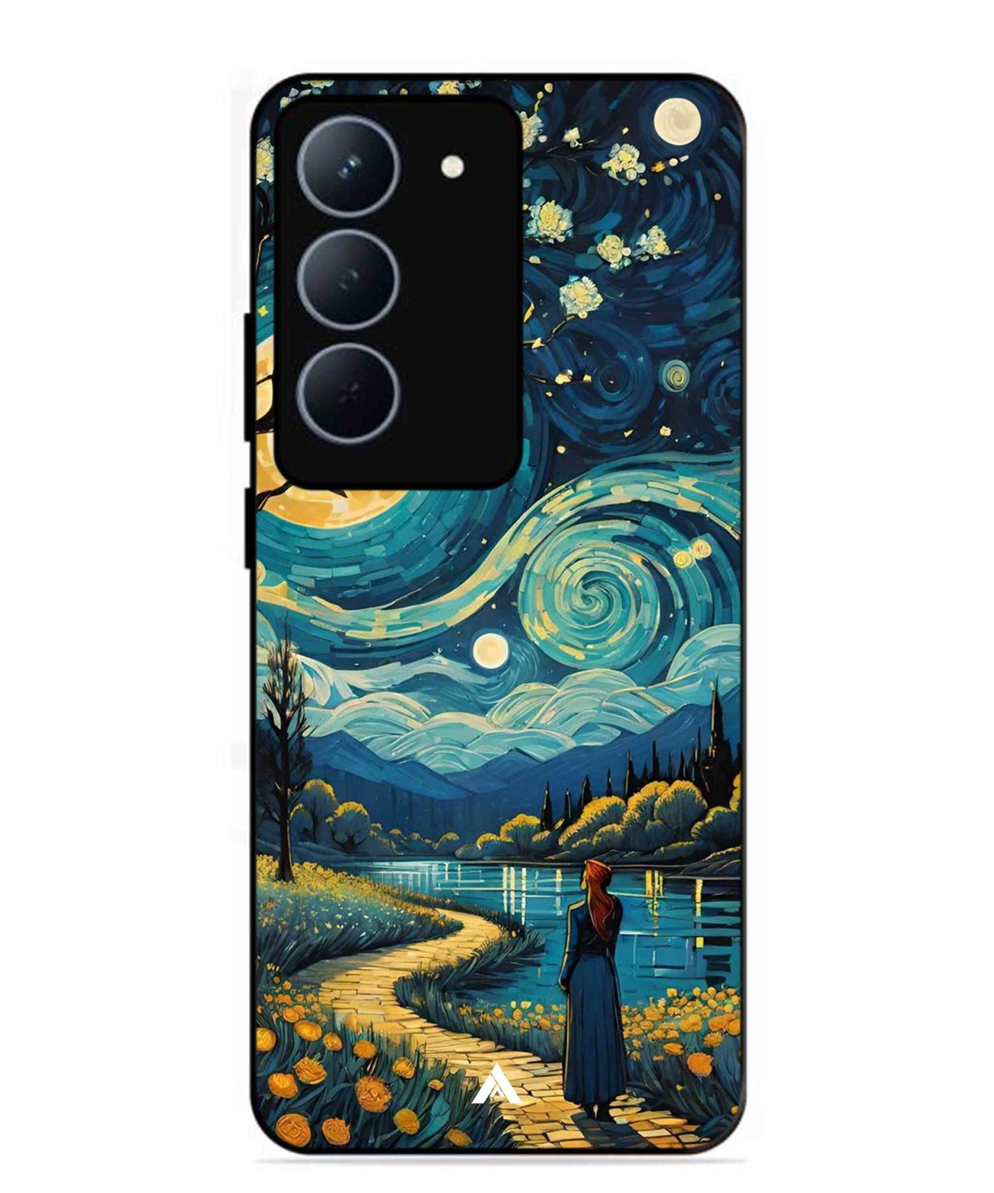 Starry Eve Art Aesthetic Metal Back Cover Phone Case for Realme 14X