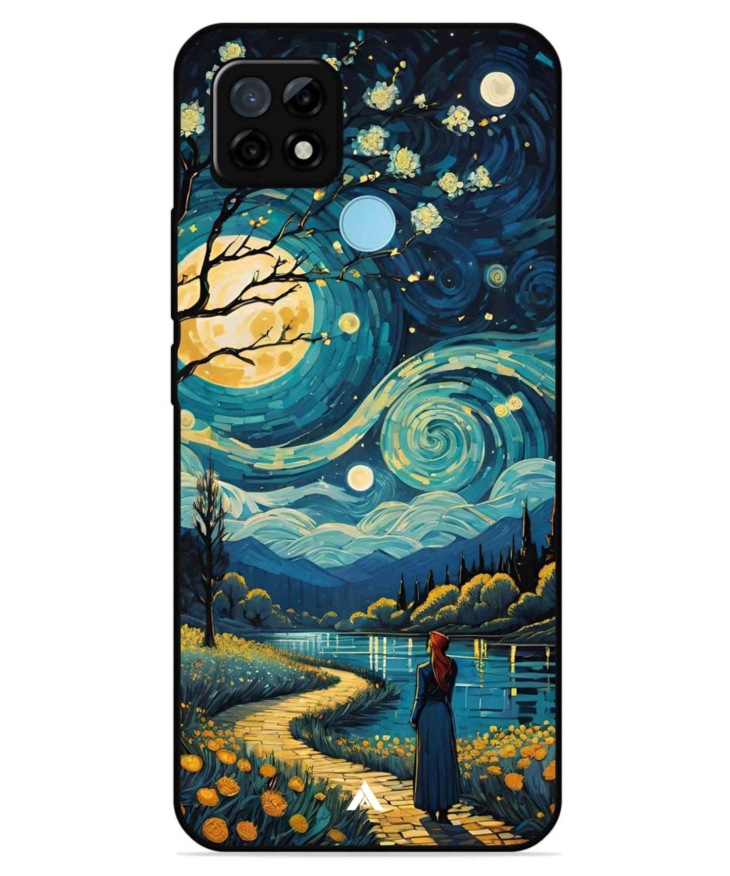 Starry Eve Art Aesthetic Metal Back Cover Phone Case for Realme C21
