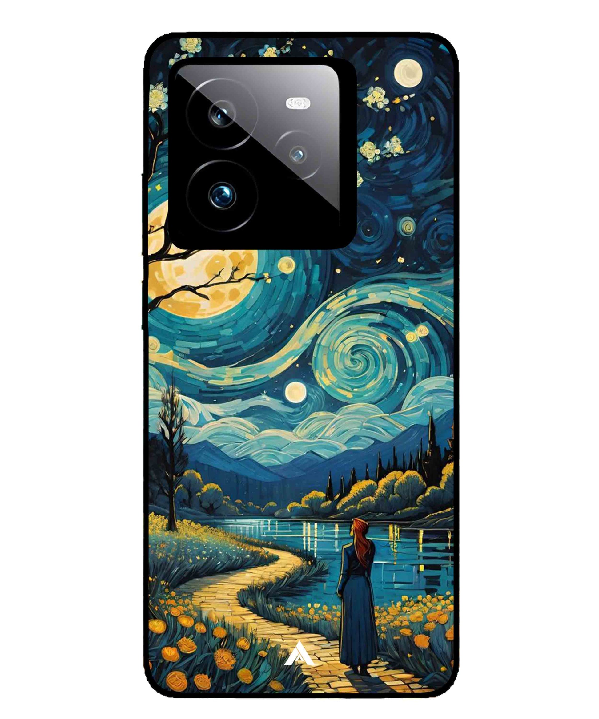 Starry Eve Art Aesthetic Metal Back Cover Phone Case for Realme GT 7 Pro