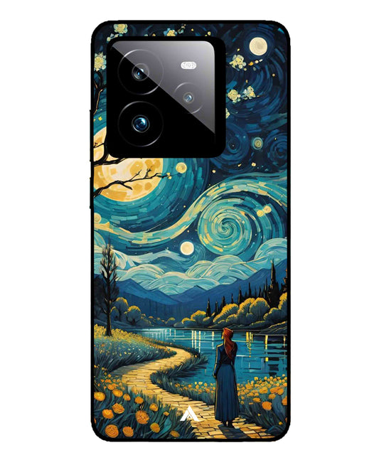 Starry Eve Art Aesthetic Metal Back Cover Phone Case for Realme GT 7 Pro