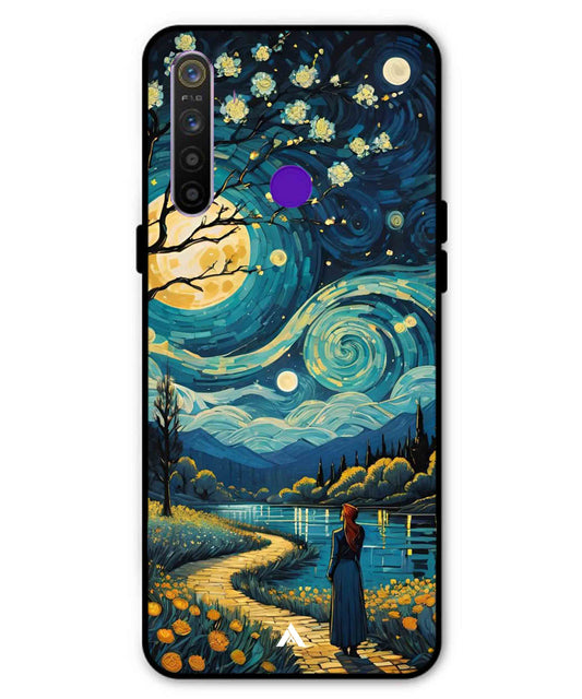 Starry Eve Art Aesthetic Metal Back Cover Phone Case for Realme Narzo 10