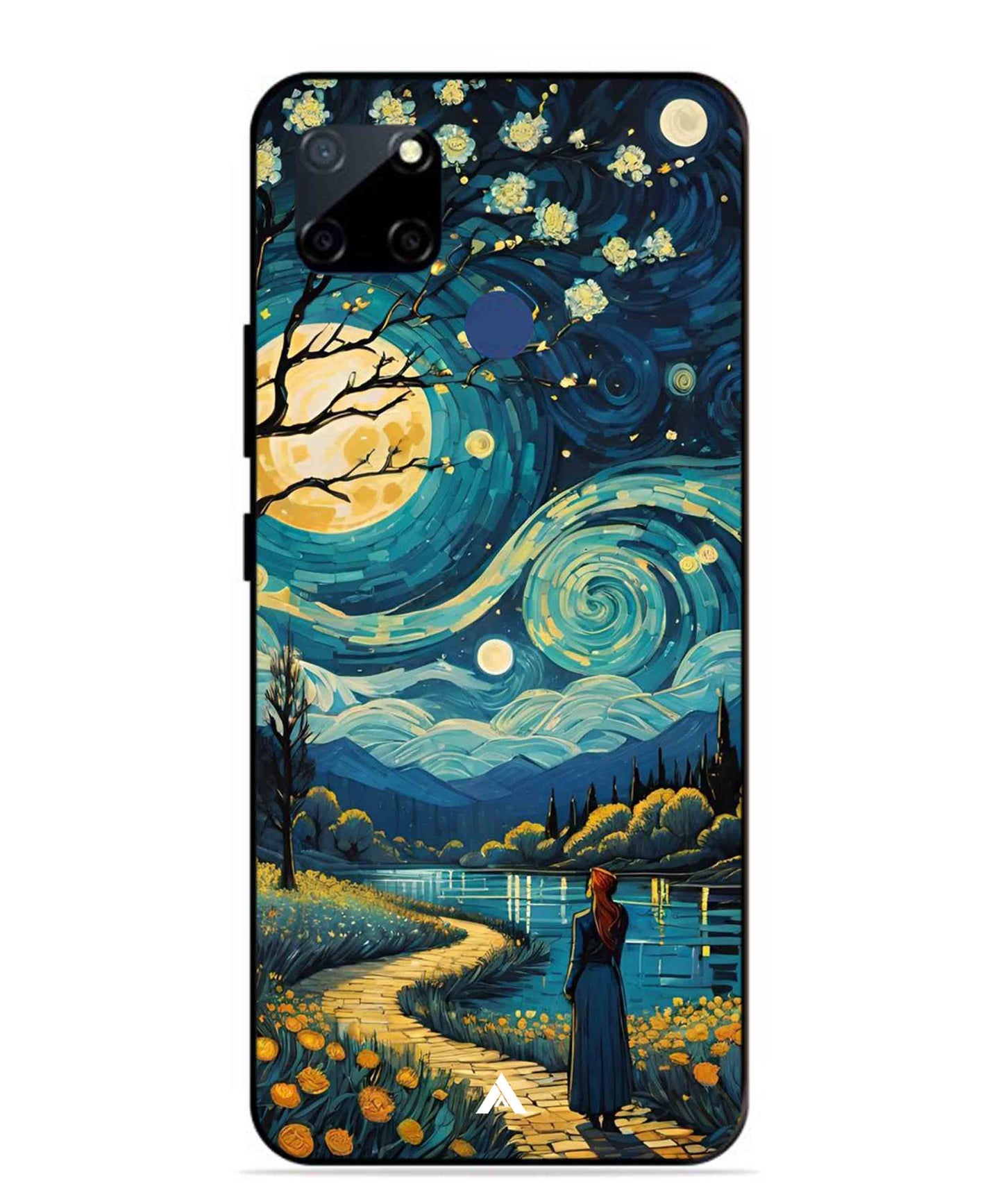 Starry Eve Art Aesthetic Metal Back Cover Phone Case for Realme Narzo 30A