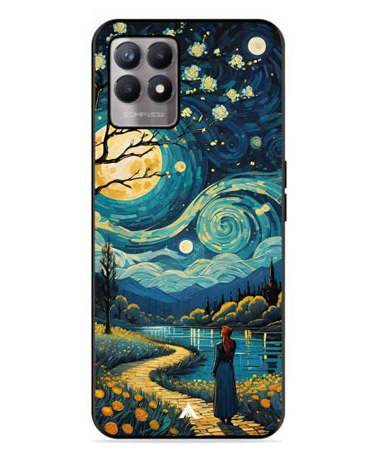 Starry Eve Art Aesthetic Metal Back Cover Phone Case for Realme Narzo 50
