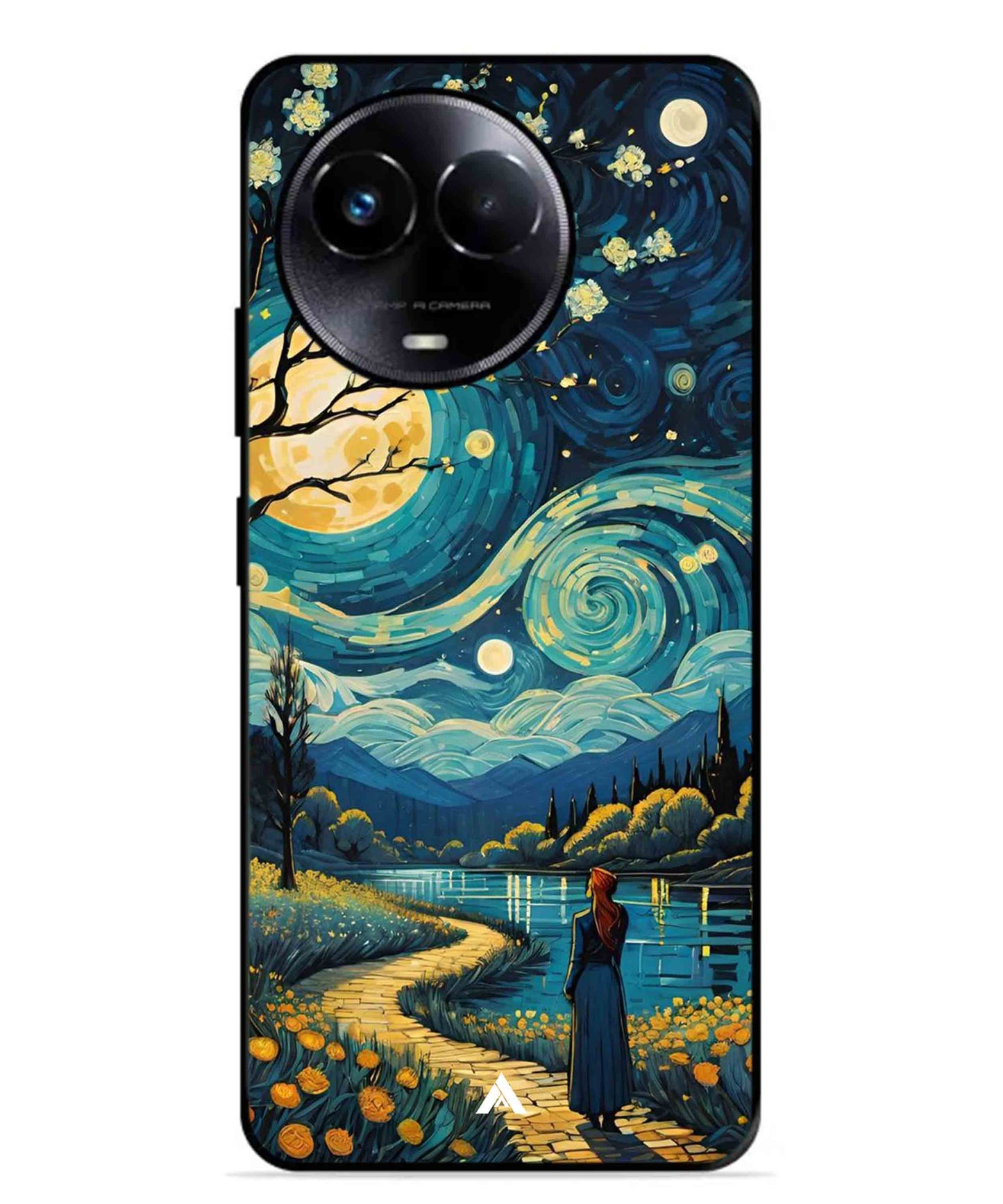 Starry Eve Art Aesthetic Metal Back Cover Phone Case for Realme Narzo 60X