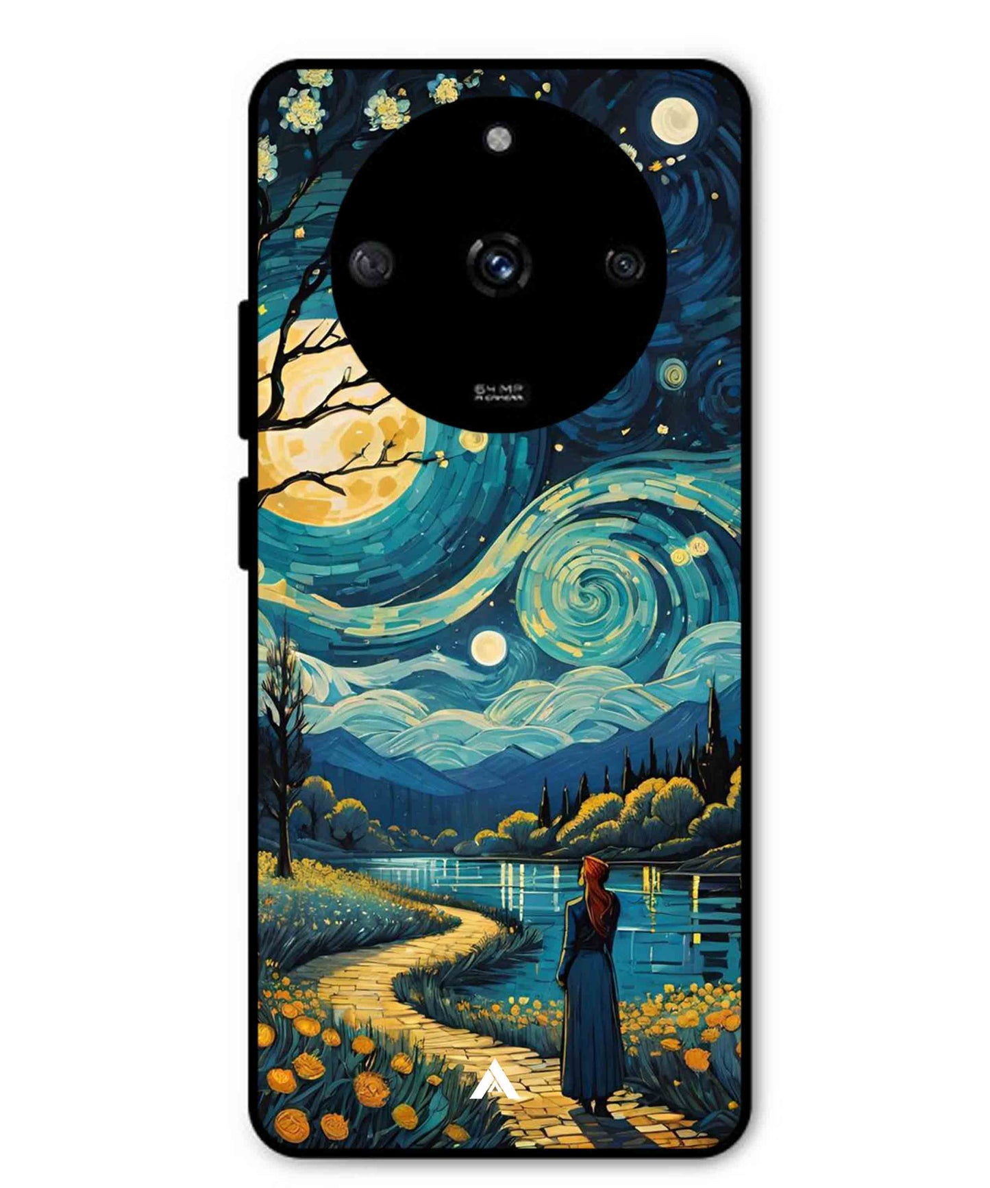 Starry Eve Art Aesthetic Metal Back Cover Phone Case for Realme Narzo 60