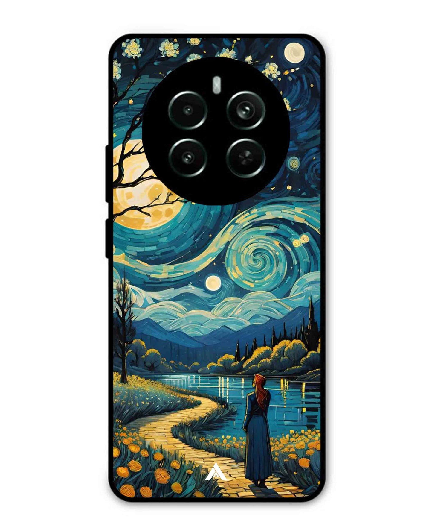 Starry Eve Art Aesthetic Metal Back Cover Phone Case for Realme Narzo 70