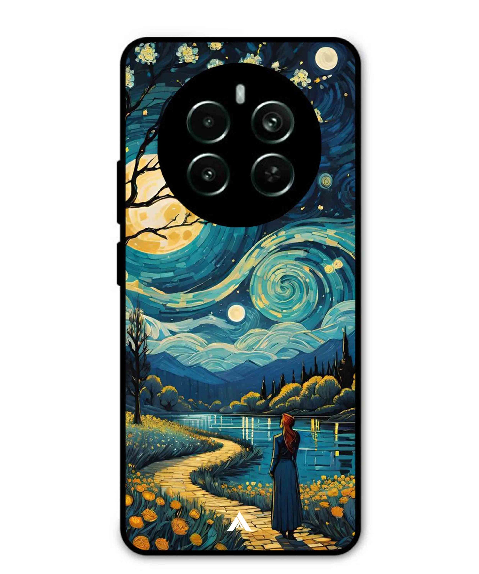 Starry Eve Art Aesthetic Metal Back Cover Phone Case for Realme Narzo 70