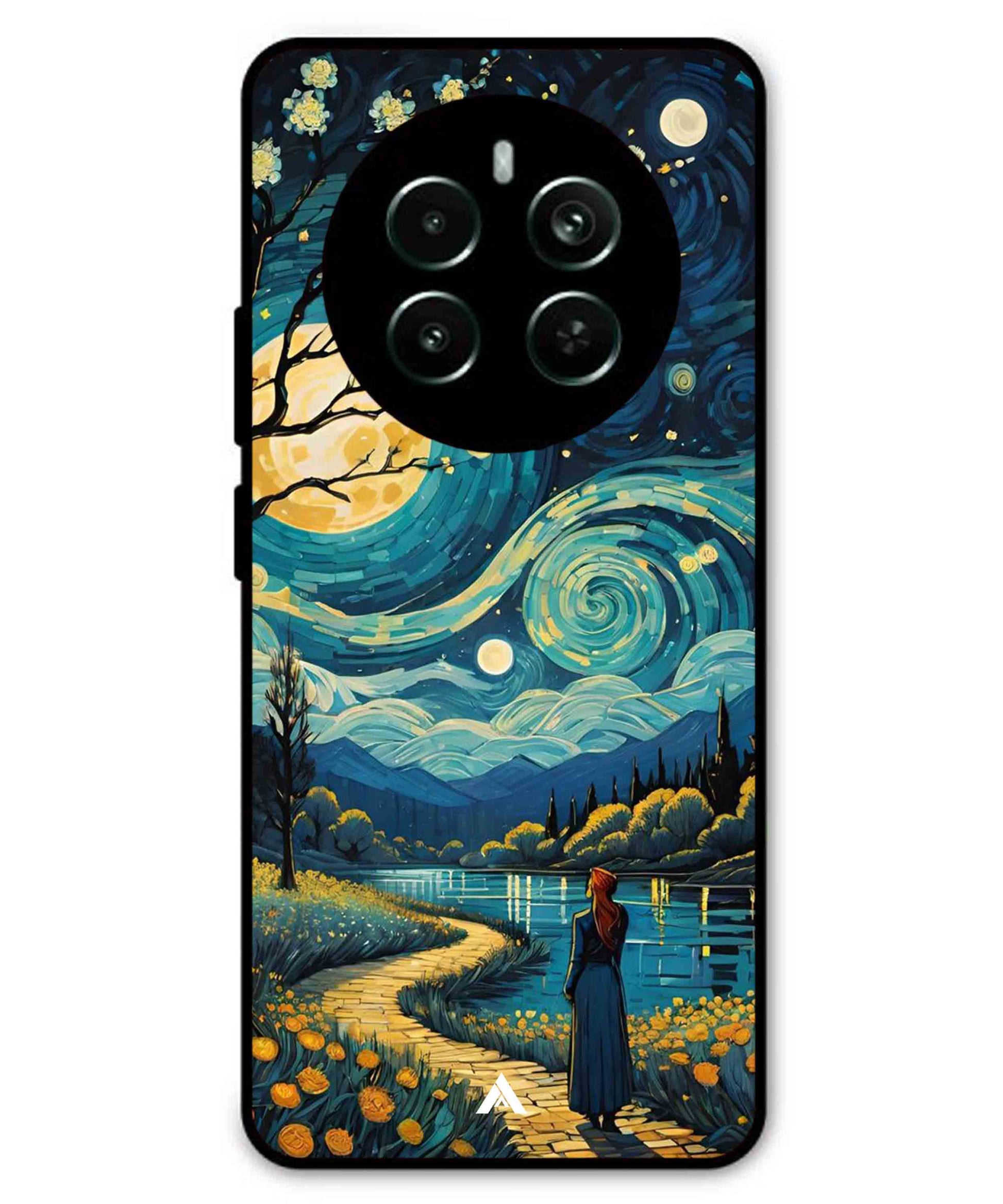 Starry Eve Art Aesthetic Metal Back Cover Phone Case for Realme P1