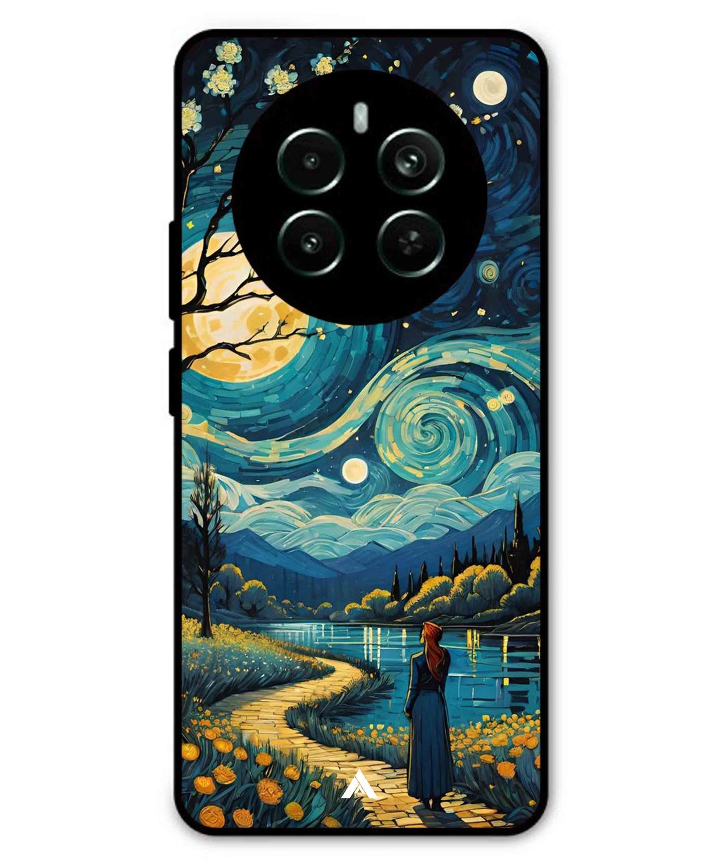 Starry Eve Art Aesthetic Metal Back Cover Phone Case for Realme P1 Pro