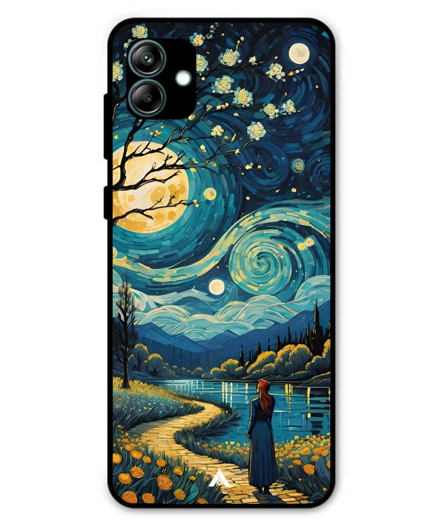 Starry Eve Art Aesthetic Metal Back Cover Phone Case for Samsung Galaxy A04