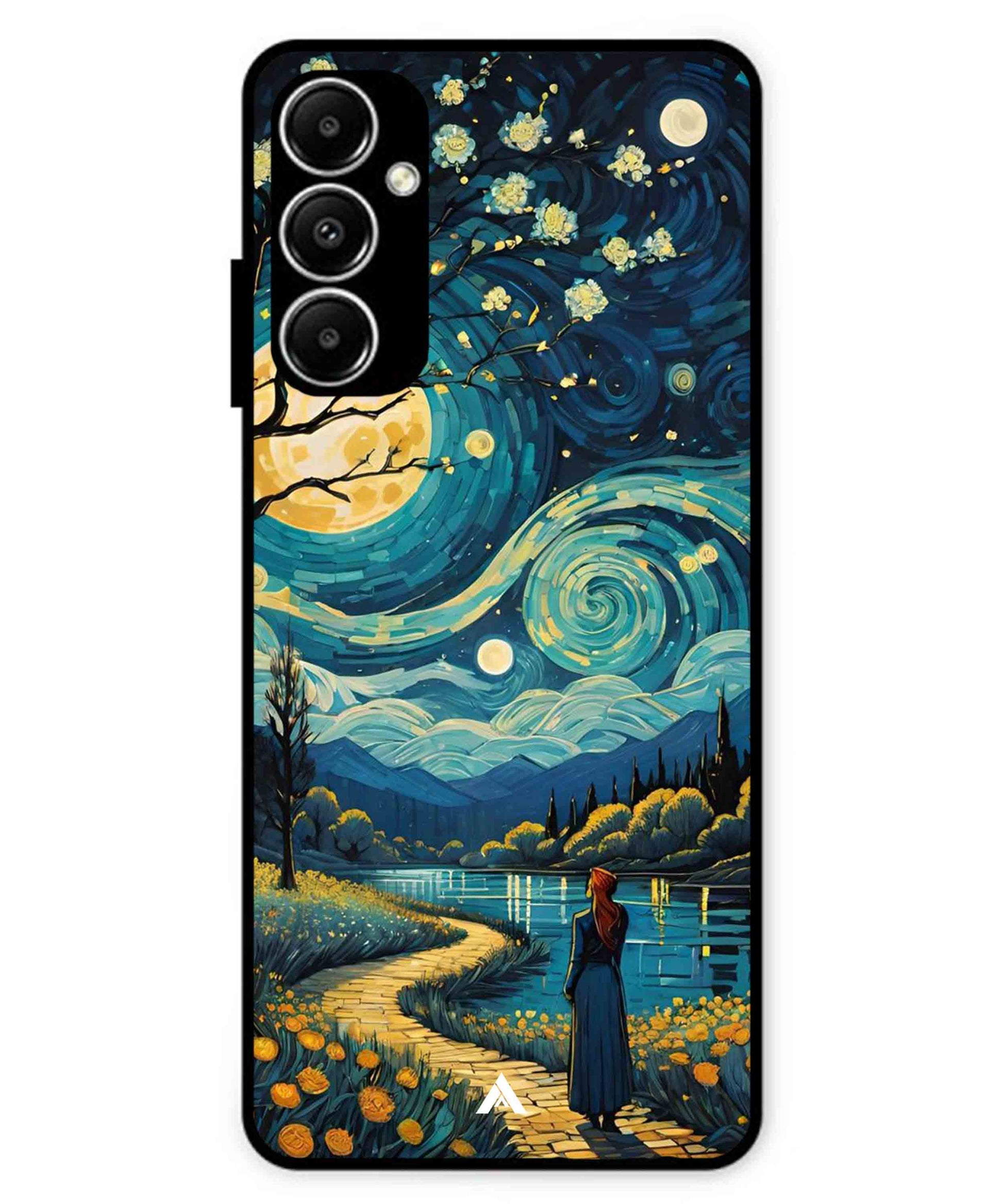 Starry Eve Art Aesthetic Metal Back Cover Phone Case for Samsung Galaxy A05s