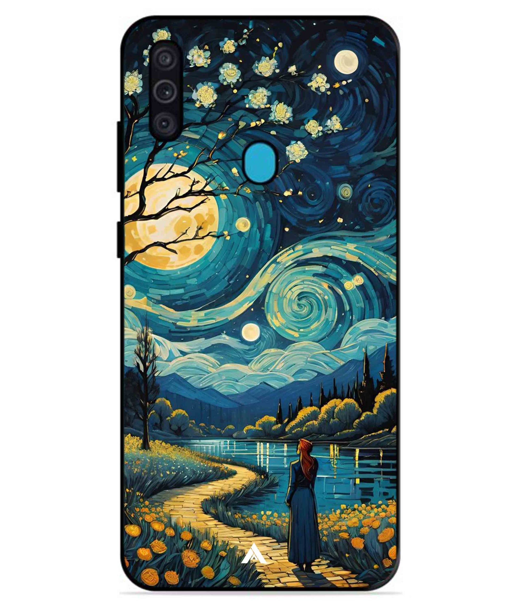 Starry Eve Art Aesthetic Metal Back Cover Phone Case for Samsung Galaxy A11