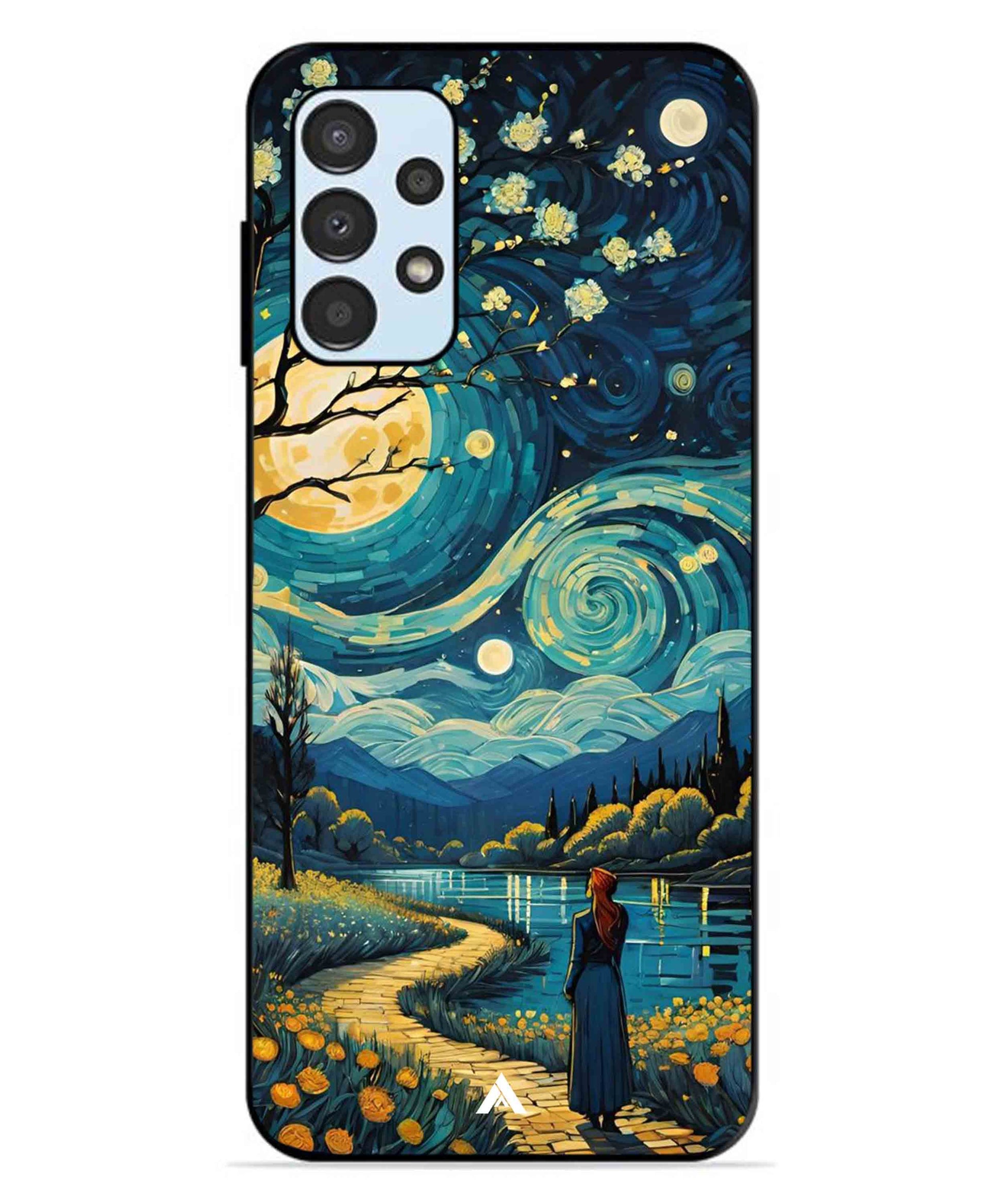 Starry Eve Art Aesthetic Metal Back Cover Phone Case for Samsung Galaxy A13 4G