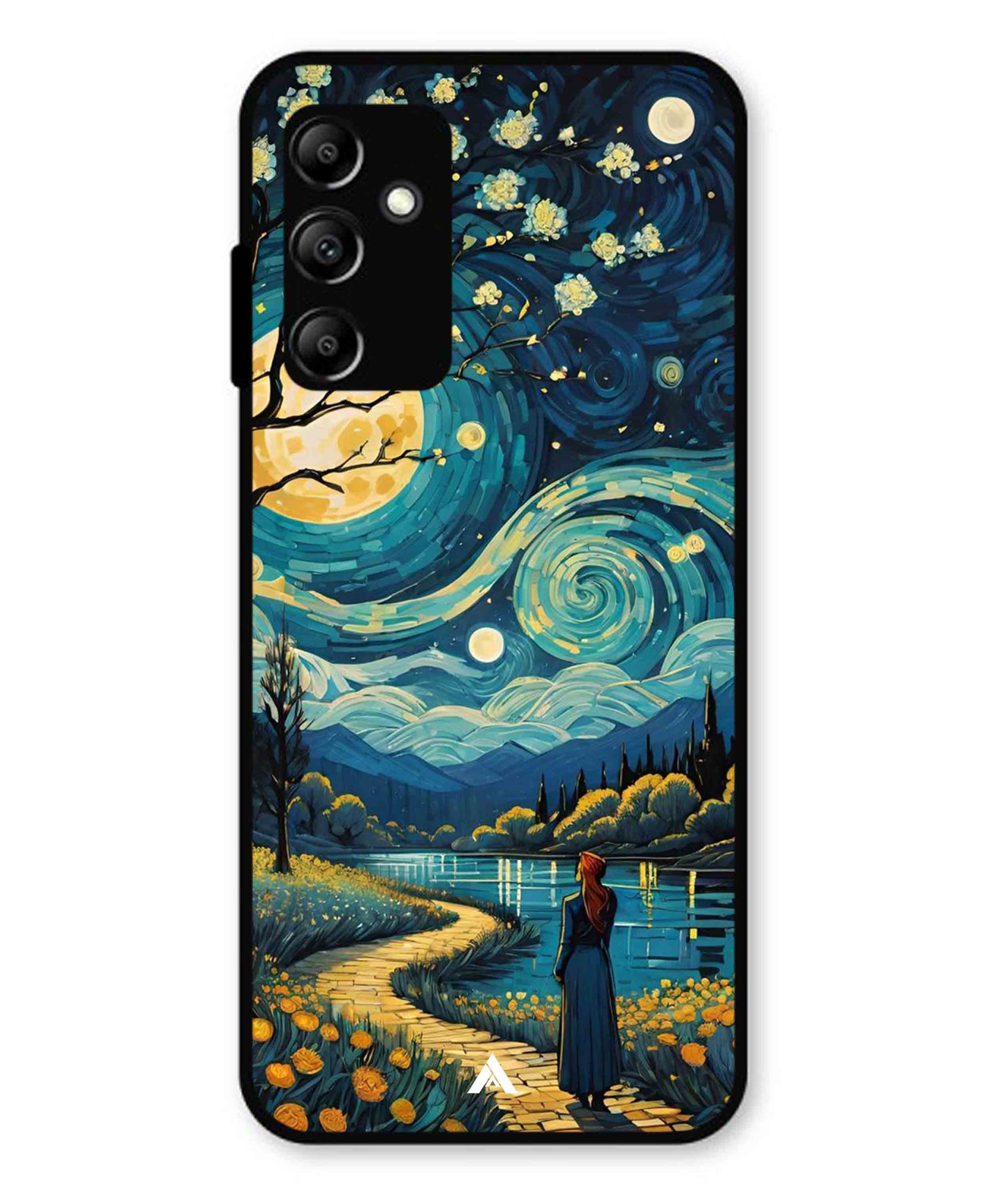 Starry Eve Art Aesthetic Metal Back Cover Phone Case for Samsung Galaxy A14 5G