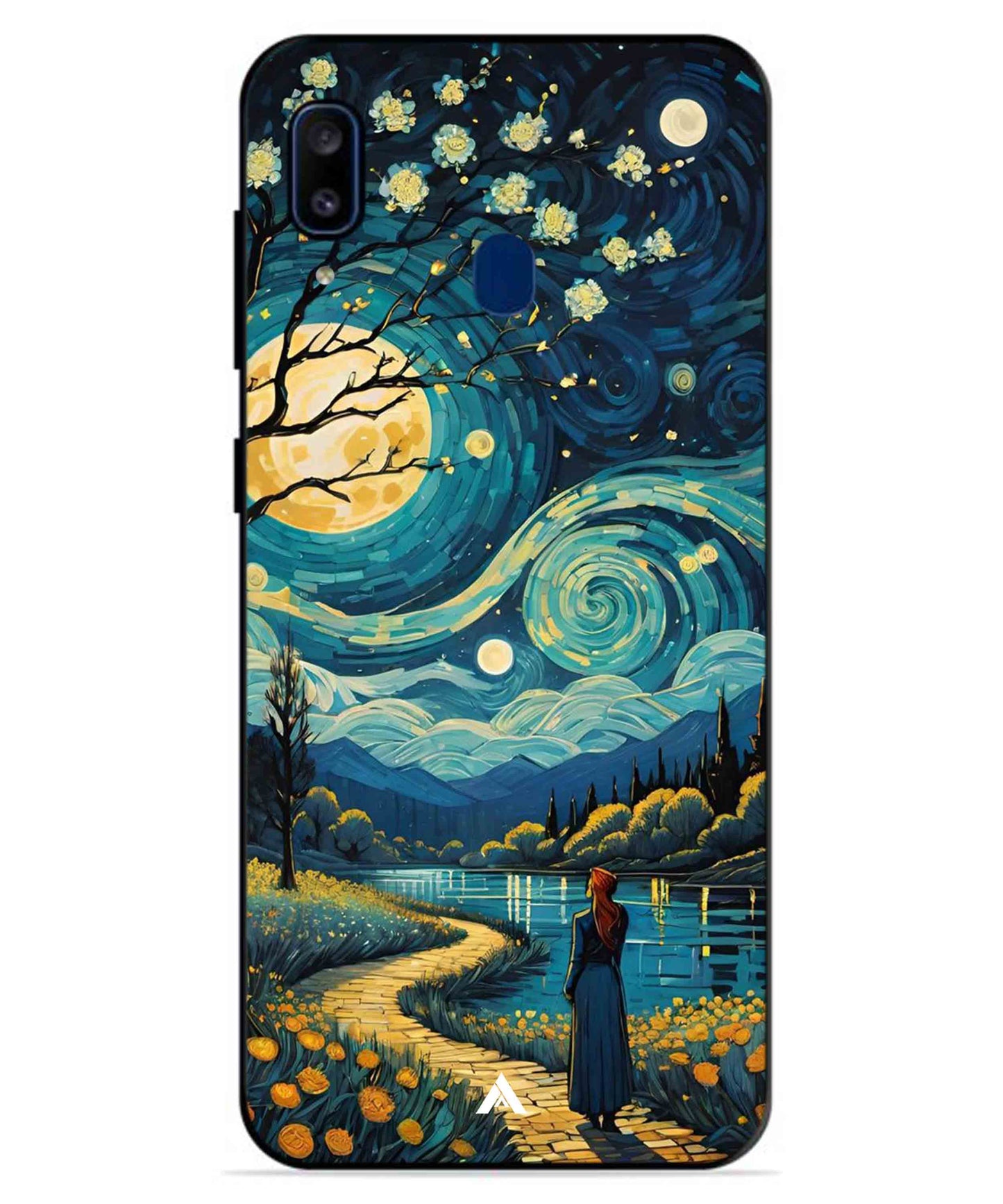 Starry Eve Art Aesthetic Metal Back Cover Phone Case for Samsung Galaxy A20
