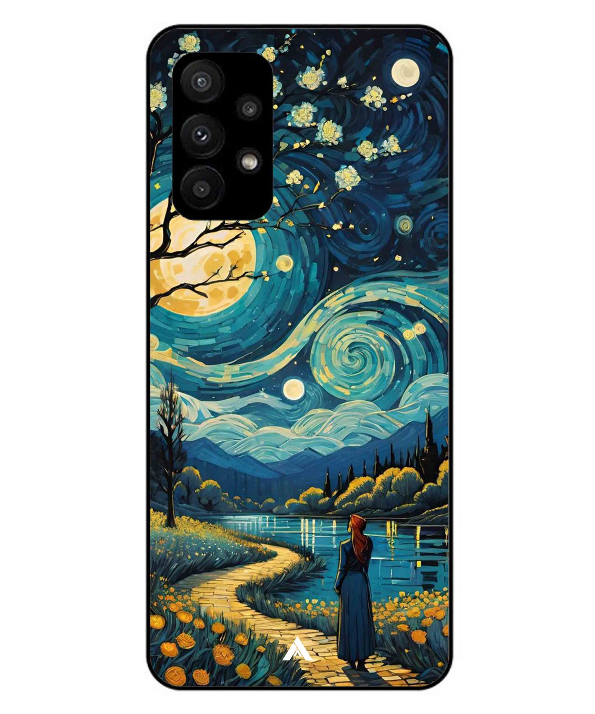Starry Eve Art Aesthetic Metal Back Cover Phone Case for Samsung Galaxy A23 5G