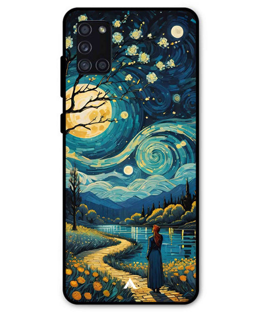 Starry Eve Art Aesthetic Metal Back Cover Phone Case for Samsung Galaxy A31