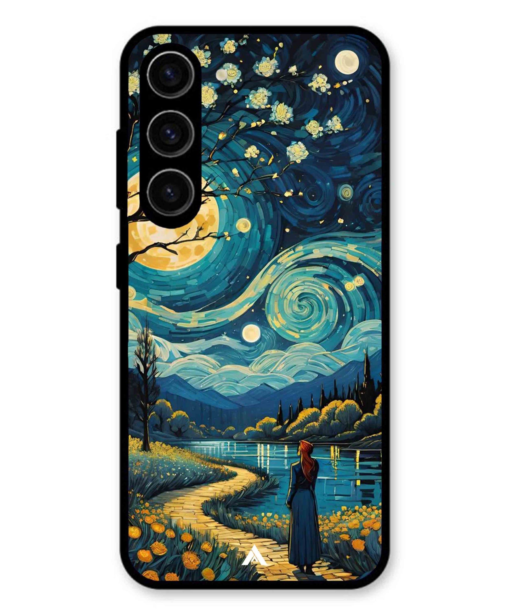 Starry Eve Art Aesthetic Metal Back Cover Phone Case for Samsung Galaxy A36