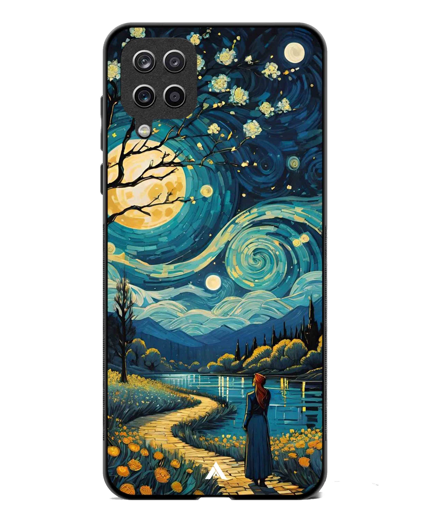 Starry Eve Art Aesthetic Metal Back Cover Phone Case for Samsung Galaxy A42