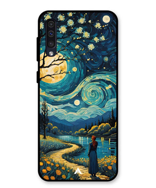 Starry Eve Art Aesthetic Metal Back Cover Phone Case for Samsung Galaxy A50
